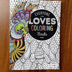 NEW Everyone Loves Coloring Birds Adult Coloring Book by Bendon Publishing